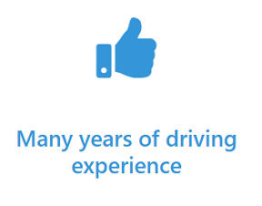 Our friendly and professional chauffeurs have many years of driving experience.